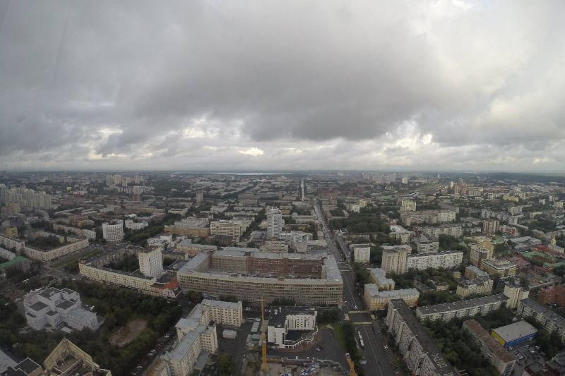 Россия, Екатеринбург. Вид с Высоцкого.